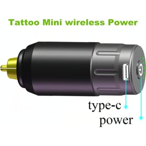 Newst Tattoo Mini Wireless Power Grey For Tattoo Rotary Machine Pen RCA Connection Tattoo Power Supply Free Shipping
