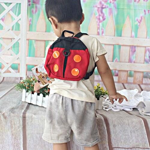 Newly 2in1 Ladybird Shaped Keeper Anti Lost Safety Harness Baby Backpack Walk Harness DOD886