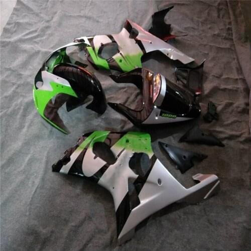 Motorcyle Fairing Fit for SUZUKI GSXR1000 K2 00 01 02 GSXR 1000 2000 - 2002 ABS White/green Fairings GSXR 1000 00-02