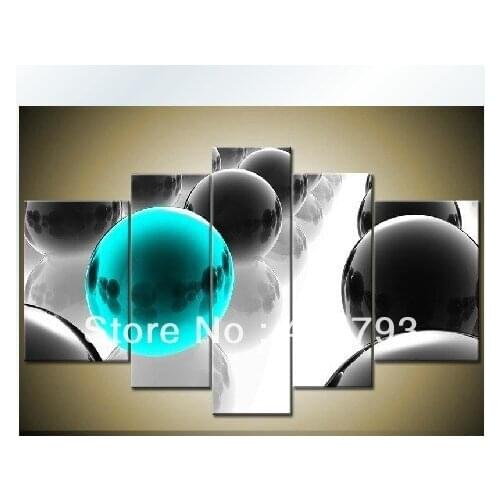 Huge wall art oil painting on canvas 5panel the word of the ball free shipping