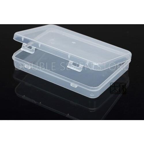 10pcs 15cm Rectangle Flip Cover Plastic Storage Box PP Transparent Small Case Pack boxes DIY Making Part Material Accessories