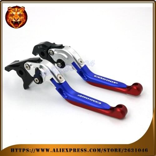 Adjustable Folding Extendable Brake Clutch Lever For HONDA CB600F CB600 With LOGO Motorcycle 2007 2008 2009 2013 2012 2011 2010