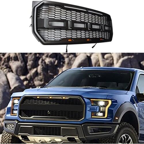 Front bumper radiator grille modified racing grill grille fit for Ford F150 2015-2017 Pickup Truck accessories