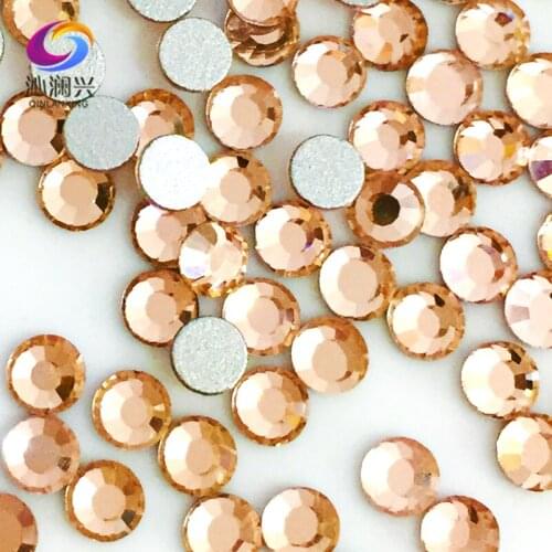 SS3-SS34 Water red color Non HotFix flatback Top-level glass crystal 3D Nail Art Rhinestones diy Decorations MFSH