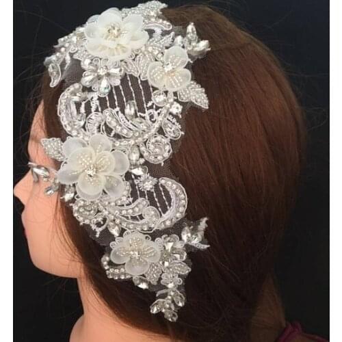 Rhinestone Bridal Aapplique Wedding With Crystal Diamond Wedding Dress Accessories Sash For Wedding Dress