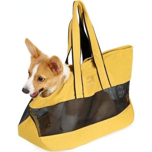 Fashion Breathable Pet Bag Cat Travel Outdoor Shoulder Bag for Small Dogs Cats Portable Packaging Carrying Travel Cat Handbag