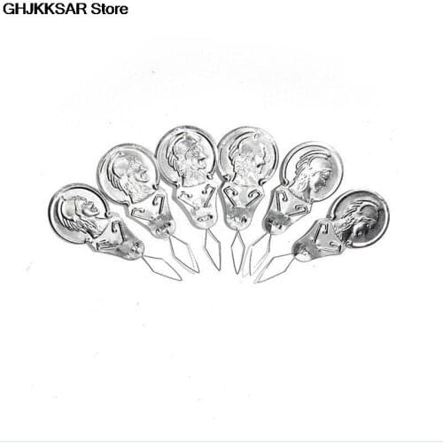 High Quality 50pcs/lot Aluminum Sheet Bow Wire Needle Threader Stitch Insertion Machine Hand Sewing Thread Leading Tool