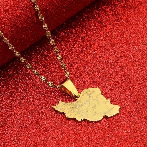 South Sudan Map Flag Pendant Necklaces Silver Color Gold Color Jewelry South Sudanese Map Gift