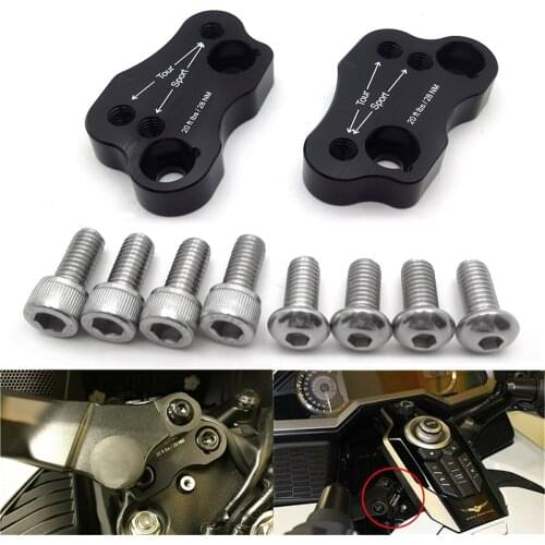Aftermarket free shipping motorcycle parts Adjustable handlebar risers For HONDA GL1800 GL1800 2018 2019 5/8" (16mm) Taller BLAC