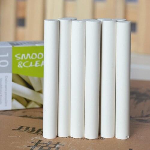 10 pcs/lot White Drawing Chalk Safe Dustless Chalk Pen for Kids Blackboard Stationary Office School Supplies
