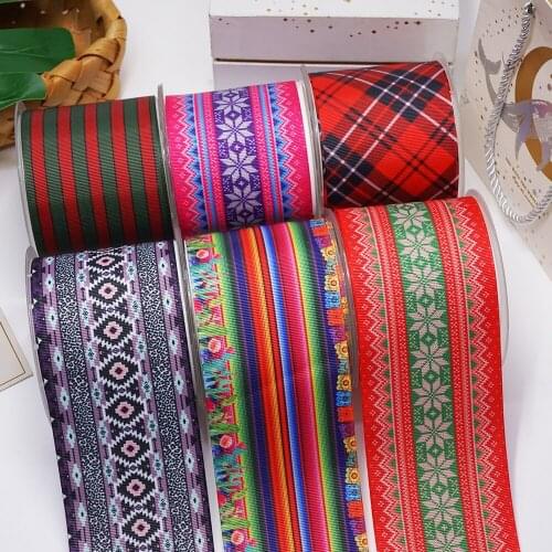 10 Yards 3inch 75mm Cartoon Printing Grosgrain Ribbon For Hair Bows DIY Crafts Handmade Accessories 55497