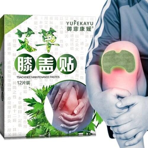 12pcs/Box Argy Wormwood Leaf Plaster Cervical Patch Wormwood Sticker for Waist Neck Knee can CSV