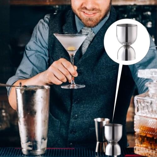 15/30ml Stainless Steel Cocktail Measuring Cup Double Ounce Bar Drinking Apparatus Available Cocktail Measuring Cup