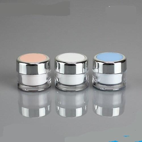 300pcs 15ml 20g 20ml 40ml 50mlPortable Plastic Cosmetic Empty Cream Jars Bottles Eyeshadow Makeup Cream Lip Balm Container Pots