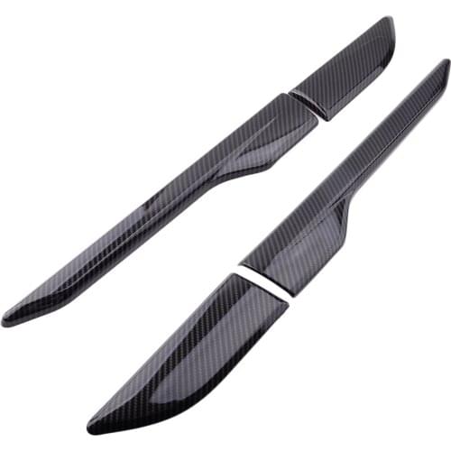 4pcs Car Carbon Fiber Style Wing Fender Side Air Vent Cover Trim Fit For Land Rover Range Rover Evoque 2012-2016 2017 2018