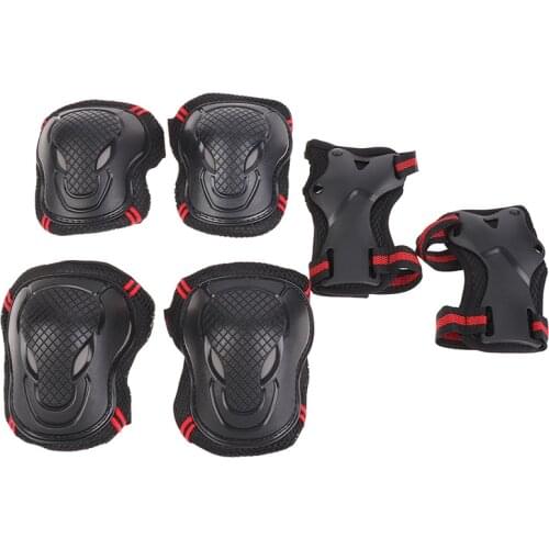6pcs/set Outdoor Sport lbow pads Bicycle Skateboard Ice Skate Roller Knee Protector kating Protective Gear Set Adult Kids