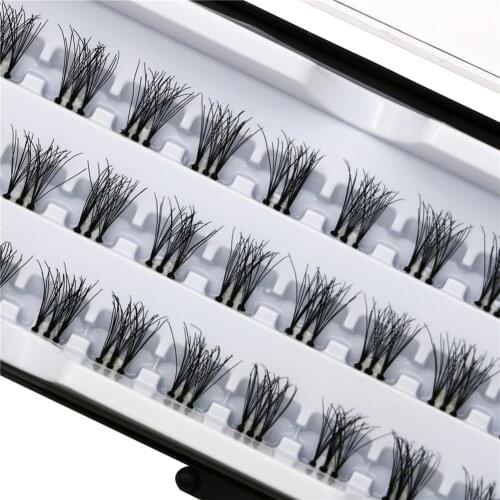 60pcs Professional Makeup Individual Cluster EyeLashes Grafting Fake False Eyelashes eyelash extension individual eyelash bunch