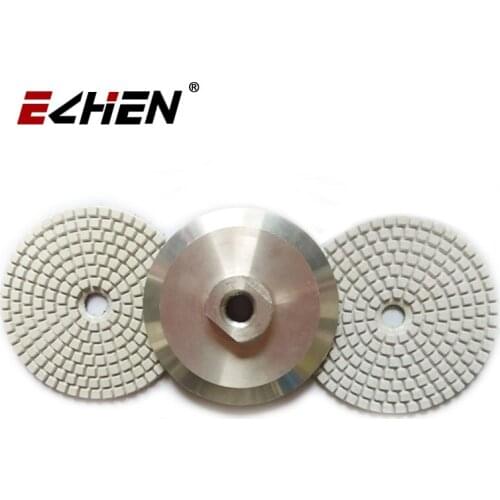 Diamond Polishing Pads Granite Marble Quartz Surface Polish Pads With 1 Extra Aluminum Backer Pad Base Pads Holders for Polisher