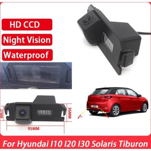 Car Back up Parking Camera CCD Full HD Rear View Camera Waterproof high quality RCA For Hyundai I10 I20 I30 Solaris Tiburon