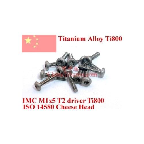 Titanium Alloy screws M1x5 Torx T2 Driver Cheese head 12pcs