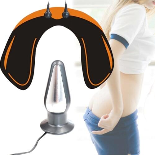 Electric Shock Big Anal Plug Electro Massage Butt Shaper Stimulation Medical Themed Sex Toys Adult Play Games for Couple