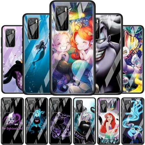 Ursula The Little Mermaid Tempered Glass Cover For P40 P30 P20 P10 P Smart Z Pro Plus Lite 2019 2020 2021 Phone Case Coque