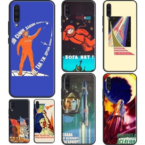 CCCP Soviet Space Propaganda Art Phone Case For Samsung A12 A32 A42 A52 A72 A10 A20 A30 S A40 A50 A70 A31 A51 A71 A20e A21S