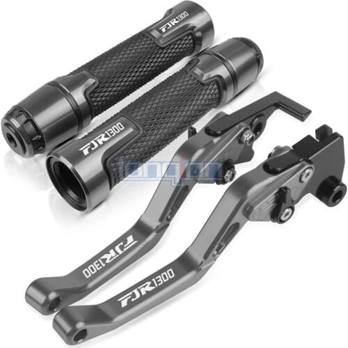 For YAMAHA FJR1300 2003 Motorcycle aluminum Accessories Handle Grips Handlebar Short Brake Clutch Lever For YAMAHA FJR1300 2003