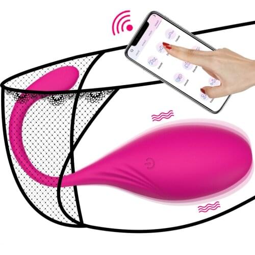 Wireless APP Control Vibrating Egg Bluetooth Dildo Vibrator For Women Wearable Panties Vibrator G Spot Vaginal Ball Sex Toys