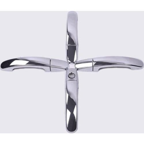 FUNDUOO For Ford C-MAX 2004-2010 MK1 HIGH QUALITY CHROME CAR DOOR HANDLE COVER TRIM MOLDING