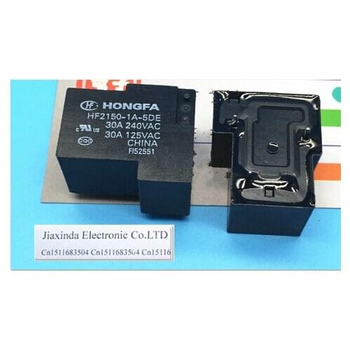 HOT NEW HF2150-1A-5DE HF2150-5DE HF2150 5VDC DC5V 5V T90 30A DIP4