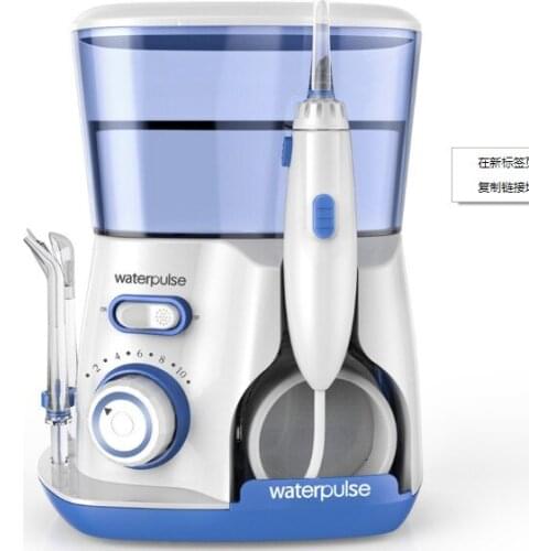 Waterpulse V300B Dental Flosser Water Floss Oral Irrigator With 5 Jet Tips Dental Oral Hygiene 10 Pressures Teeth Cleaner Floss
