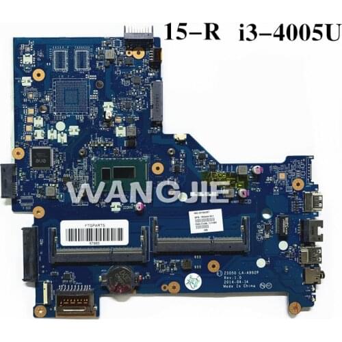 Laptop Motherboard For HP 15-R 765444-501 765444-601 765444-001 I3-4005U LA-A992P 100% Fully Tested