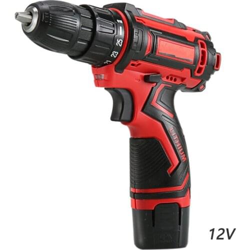Mini Lithium Battery Two-Speed Electric Drill Rechargeable Screwdriver Household DIY Power Tools