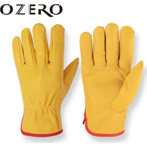 OZERO Motorcycle Gloves Leather Genuine Goatskin Motocross Motorbike Biker Racing Riding Hand Motor Moto Gloves Men Women 5010