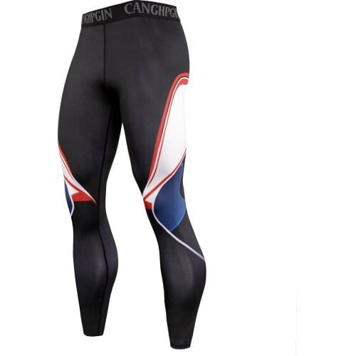 Mens Sport Tights Compression Pants Men Sport Gym Leggings Sportswear Jogging Pants Training Workout Mens Pants Running Tights