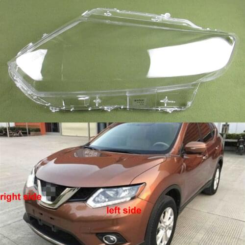 For Nissan X-Trail 2014 2015 2016 Headlights Cover Headlights Shell Mask Transparent Cover Lampshdade Headlamp Shell