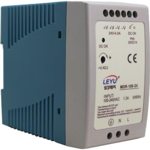 Low price and high reliability MDR-100-48 output din rail 48v 2A power supply