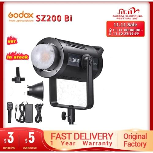 Newest Godox SZ200Bi SZ200 Bi Bi-Color LED Video Light (2500-6500K, 150W) for tiktok youtube live photography studio PK Aputure