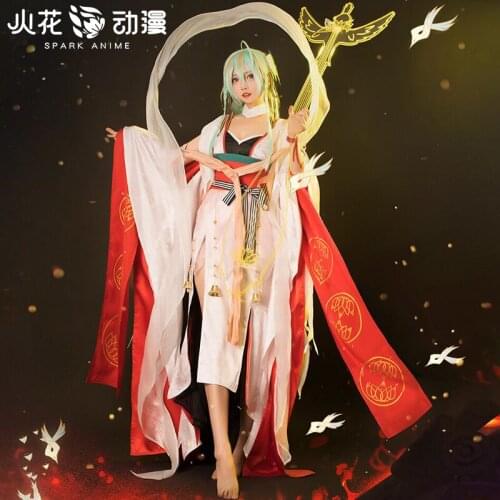 New Arrive Onmyoji SSR Kinnari Kinnara Uniforms Cosplay Costume Free Shipping F