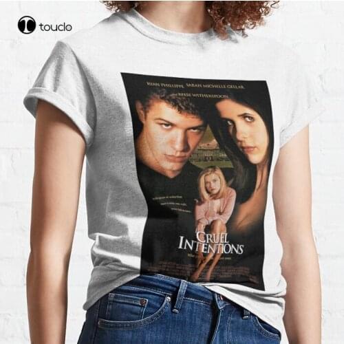 New Cruel Intentions Poster Sarah Michelle Gellar Film Movie Classic T-Shirt Cotton Tee Shirt