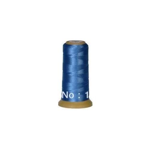 Wholesale 200Y Mid Blue Color Bead Silk Cord Thread Line Fit Necklace Jewelry 0.5mm New Arriver Free Shipping