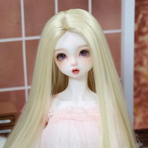 New Fashion Style 1/3 1/4 1/6 1/8 High Temperature Wire Straight BJD Wig Super For Doll Hair Wig
