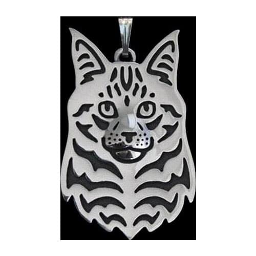 Fashion Jewelry Alloy Cat Shaped Pendants Women Maine Coon Cat Pendants