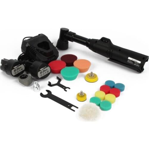 Portable Car Polishing Machine Cordless Mini Electric Auto Polisher Handheld Rechargeable Car Polishing and Waxing Machine Kit