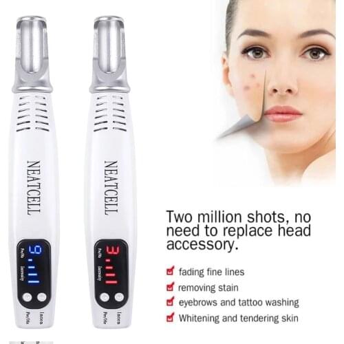 Portable Laser Picosecond Pen Red And Blue Point Mole Removal Pen Freckle Tattoo Melanin Clean Eyebrow Facial Beauty Instrument