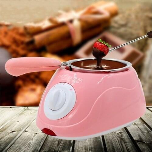 Chocolate Candy Melting Pot Electric Chocolate Fountain Fondue Singer Chocolate Melt Pot melter Machine DIY Kitchen Tool Gift
