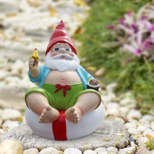 Resin Swim Ring Dwarf Sculpture Gnome Art Statue Landscape Lawn Elf Figurine for Gift Outdoor Yard Accessory Garden Decoration