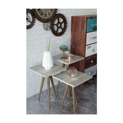 Modern 3'lü Zigon Coffee table Side table Serving Stand and Tea Stand-Cordoba coffe table table bassee