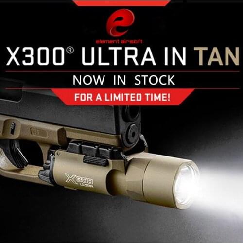 Element Airsoft Tactical Light Flashlight Hunting Lamp Gun Weapon Light Metal Weapon Surefir X300U Pistol 370 Lumen Pisto